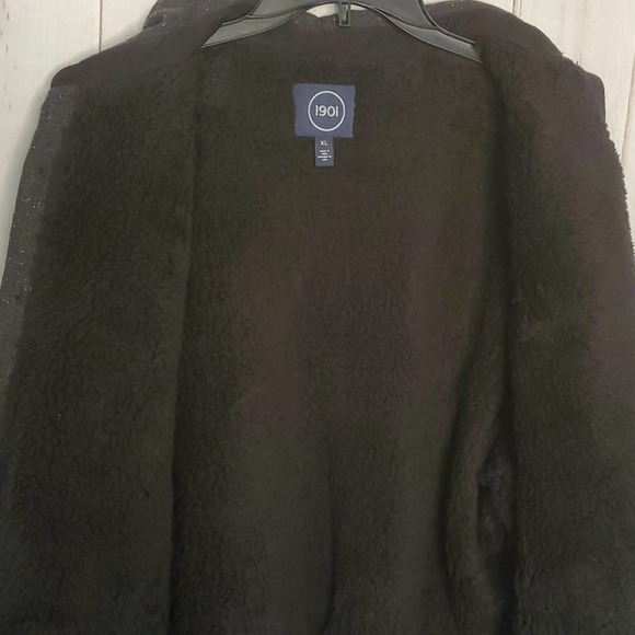 1901 Men's XL Heavyweight Wool Blend Herringbone Shirt Jacket NWOT - Picture 5 of 10